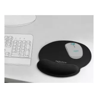 Delock ergonomikus egérpad gél csuklótámasszal