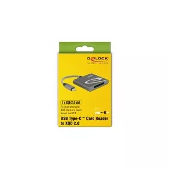 Delock USB Type-C™ kártyaolvasó XQD 2.0 memóriakártyákhoz