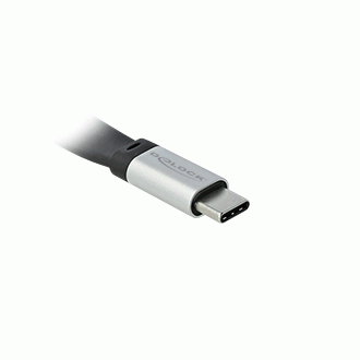 Delock USB 3.2 Gen 2, FPC lapos szalagkábel, USB Type-C™ - USB Type-C™, 22 cm, PD 3 A E-Marker