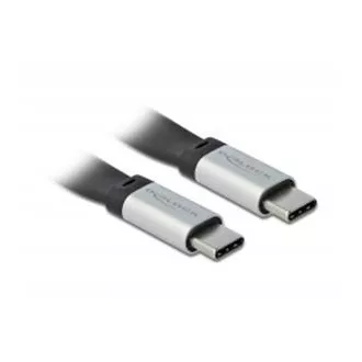 Delock USB 3.2 Gen 2, FPC lapos szalagkábel, USB Type-C™ - USB Type-C™, 22 cm, PD 3 A E-Marker