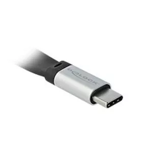 Delock USB 3.2 Gen 2, FPC lapos szalagkábel, USB Type-C™ - USB Type-C™, 22 cm, PD 3 A E-Marker