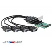 Delock PCI Express kártya 4 x soros RS-232-hez tápegységgel