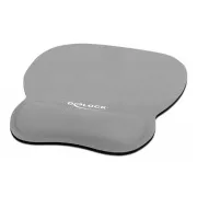 Delock Ergonomikus egérpad csuklótámasszal szürke 245 x 206 mm