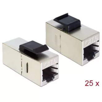 Delock Keystone modul RJ45 jack > RJ45 jack Cat.6 kompakt 25 db
