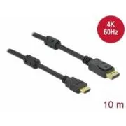 Delock kábel aktív DisplayPort 1.2-től HDMI-ig, 4K, 60 Hz 10 m