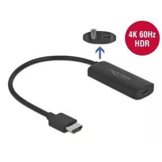 Delock adapter HDMI-A hím > USB Type-C™ csatlakozó (DP Alt mód) 4K 60 Hz