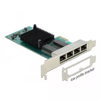 Delock PCI Express kártya 4 x Gigabit LAN-hoz