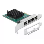 Delock PCI Express x1 kártya 4 x Gigabit LAN-hoz