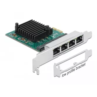 Delock PCI Express x1 kártya 4 x Gigabit LAN-hoz
