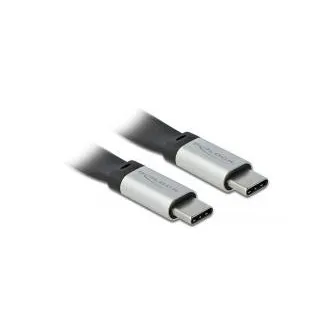Delock USB 3.2 Gen 2, lapos FPC-kábel, USB Type-C – USB Type-C, 13 cm, PD 5 A, E-Marker Delock USB 3.2 Gen 2, lapos FPC-kábel, USB Type-C – USB Type-C, 13 cm, PD 5 A, E-Marker