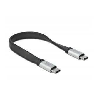 Delock USB 3.2 Gen 2, lapos FPC-kábel, USB Type-C – USB Type-C, 13 cm, PD 5 A, E-Marker Delock USB 3.2 Gen 2, lapos FPC-kábel, USB Type-C – USB Type-C, 13 cm, PD 5 A, E-Marker