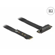 Delock adapter M.2 kulcs M PCIe x4 NVMe-re, téglalap alakú, 20 cm hosszúságú kábellel