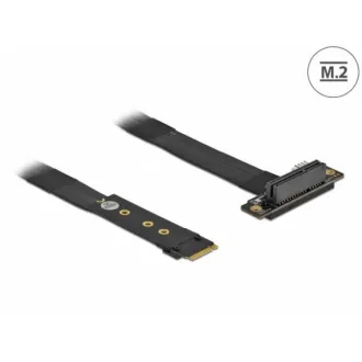 Delock adapter M.2 kulcs M PCIe x4 NVMe-re, téglalap alakú, 20 cm hosszúságú kábellel