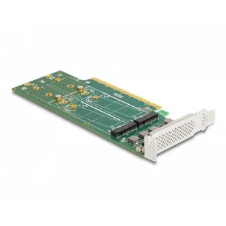 Delock PCI Express 4.0 x16 - 4 x belső M.2 kulcs M 110 mm NVMe kártya - Alacsony profilú
