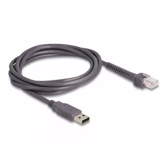 Delock RJ50-ről USB 2.0 Type-A-ra vonalkódolvasó kábel, 2 m Delock RJ50-ről USB 2.0 Type-A-ra vonalkódolvasó kábel, 2 m