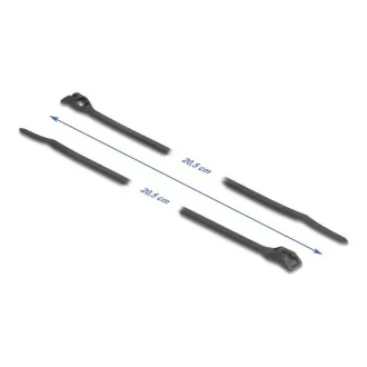Delock kábelkötegelő lapos fejjel, L 205 x W 2,5 mm, 100 db fekete Delock kábelkötegelő lapos fejjel, L 205 x W 2,5 mm, 100 db fekete