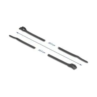 Delock kábelkötegelő lapos fejjel, L 205 x W 2,5 mm, 100 db fekete Delock kábelkötegelő lapos fejjel, L 205 x W 2,5 mm, 100 db fekete