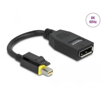 Delock Mini DisplayPort 1.4 és DisplayPort adapter 8K 60 Hz-es letartóztatással