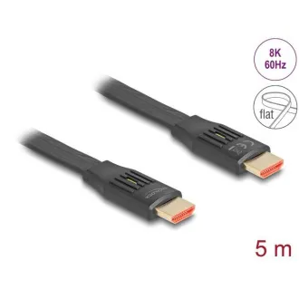 Delock nagy sebességű HDMI lapos szalagkábel 48 Gbps 8K 60 Hz 5 m