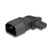Delock hálózati adapter IEC 60320 - C14 - C7, dugó / aljzat, 2,5 A, 90°, derékszögű, derékszögű