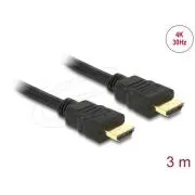 Delock kábel Nagy sebességű HDMI Ethernet - HDMI A hím > HDMI A hím 4K 3m