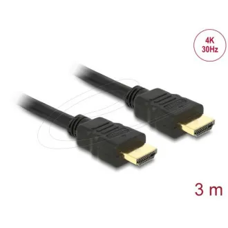 Delock kábel Nagy sebességű HDMI Ethernet - HDMI A hím > HDMI A hím 4K 3m