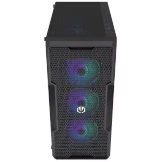 Endorfy Arx 500 Core Case, Middle tower, tápegység nélkül, ATX, 2× USB, 1× USB-C, 2× 140mm-es ventilátor, hálós panel, átlátszó oldal, fekete színű