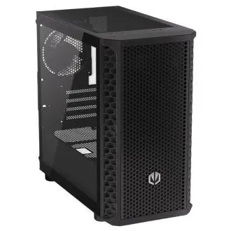 Endorfy Signum M30 Air számítógép-ház, közepes méretű torony, microATX, hűtő nélkül, 2× USB 3.0, 1× USB-C, 3× 120 mm-es ventilátor, hálós panel, edzett üveg oldalfal