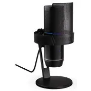 Endorfy Solum 2 Pro, mikrofon, kondenzátoros, kardioid, pop-up szűrő, érintéses némítás, RGB háttérvilágítás, LED jelzés