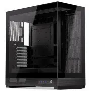 Endorfy Fishtank 6000 Flex, számítógép-ház, E-ATX, 2× USB 3.0, 1× USB-C, panorámás, üvegezett oldalfal és előlaps, keskeny, fekete