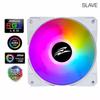 EVOLVEO 12FSW ventilátor 120mm, ARGB, fehér keret, slave