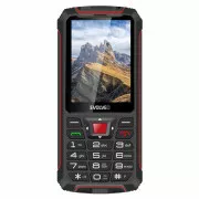 EVOLVEO StrongPhone W4, vízálló, tartós Dual SIM telefon, fekete és piros színben