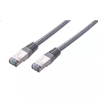 C-TECH Patchkábel Cat5e, FTP, szürke, 0.25m
