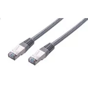 C-TECH Patchkábel Cat5e, FTP, szürke, 10m