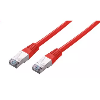 C-TECH Cat5e patchkábel, FTP, piros, 0,5m