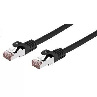 C-TECH Patchkábel Cat6, FTP, fekete, 0.25m