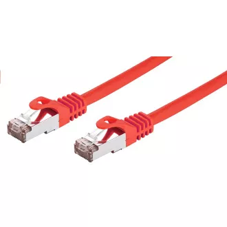 C-TECH Patchkábel Cat6, FTP, piros, 2m