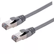 C-TECH Patchkábel Cat6a, S/FTP, szürke, 2m