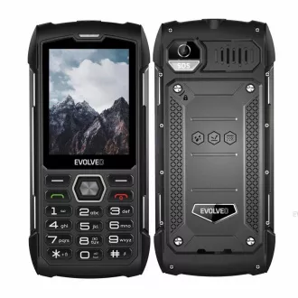 EVOLVEO StrongPhone H1, 2,8" vízálló/2xSIM/2px/micro SDHC/5000mAh/fekete-szürke