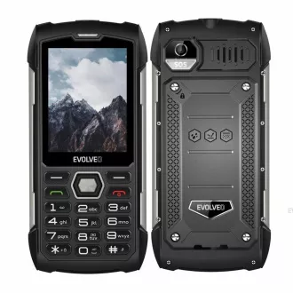 EVOLVEO StrongPhone H1, 2,8" vízálló tartós/2xSIM/2px/micro SDHC/5000mAh/fekete-ezüst