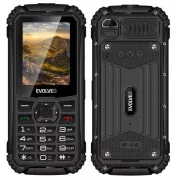 EVOLVEO StrongPhone Q1, vízálló, tartós Dual SIM telefon, fekete színű