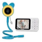 EVOLVEO Baby Monitor N35 – kamerás babaőrző, VOX, hőmérő, éjjellátó, RGB-fény, kék