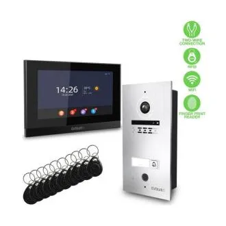 EVOLVEO DoorPhone ID-1, 2-vezetékes videótelefon RFID-vel, ujjlenyomat-olvasóval és ONVIF-kamerák támogatásával EVOLVEO DoorPhone ID-1, 2-vezetékes videótelefon RFID-vel, ujjlenyomat-olvasóval és ONVIF-kamerák támogatásával