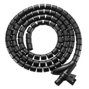 EVOLVEO CableHold, kábelrendező, 2,5 m x 2 cm, önzáró, fekete