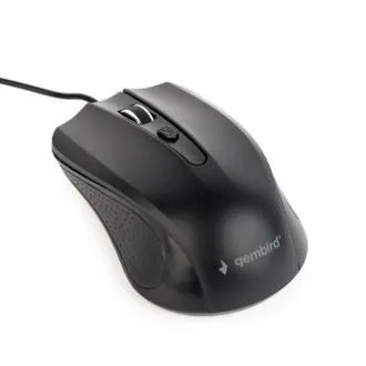 Gembird MUS-4B-01L egér, USB, optikus, fekete, 1,8 m-es kábel Gembird MUS-4B-01L egér, USB, optikus, fekete, 1,8 m-es kábel