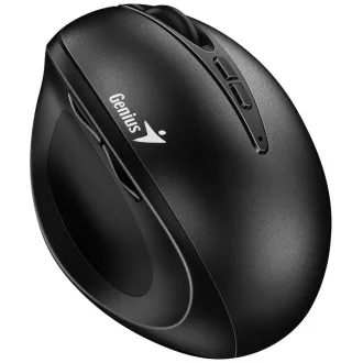 Genius Ergo 8300S fekete, egér, vezeték nélküli, optikai, függőleges, 1600DPI, 7 gomb, csendes, fekete, fekete
