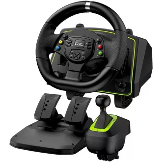 Genius GX Gaming SpeedMaster X2, Kormánykerék, pedálok, váltó, PC, PS3, PS4, PS5*, Xbox One, Xbox Series X és Xbox 360 konzolokhoz
