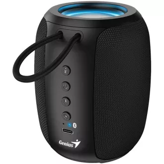 Genius SP-915BT hangszóró, vezeték nélküli, Bluetooth, 5W, LED háttérvilágítás, USB-C, akár 6 óra üzemidő, mikrofon, Copilot támogatás, fekete színű Genius SP-915BT hangszóró, vezeték nélküli, Bluetooth, 5W, LED háttérvilágítás, USB-C, akár 6 óra üzemidő, mikrofon, Copilot támogatás, fekete színű