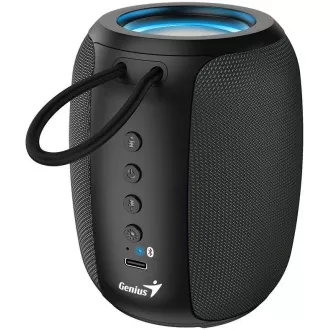 Genius SP-915BT hangszóró, vezeték nélküli, Bluetooth, 5W, LED háttérvilágítás, USB-C, akár 6 óra üzemidő, mikrofon, Copilot támogatás, szürke-fekete színben Genius SP-915BT hangszóró, vezeték nélküli, Bluetooth, 5W, LED háttérvilágítás, USB-C, akár 6 óra üzemidő, mikrofon, Copilot támogatás, szürke-fekete színben