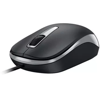 Genius DX-125S egér, vezetékes, optikai, 1200DPI, 3 gomb, csendes, USB, fekete-szürke, fekete-szürke